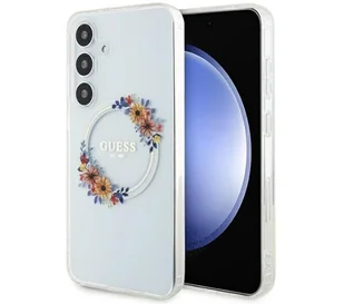 Guess GUHMS24MHFWFCT S24+ S926 przeźroczysty/transparent hardcase IML Flowers Wreath MagSafe - Etui i futerały do telefonów Guess GUHMS24MHFWFCT S24+ S926 przeźroczysty/transparent hardcase IML Flowers Wreath MagSafe - Etui i futerały do telefonów - miniaturka - grafika 1