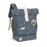 Torebki damskie - LÄSSIG Plecak dziecięcy z pasem piersiowym, torba do przedszkola, 27 cm, 4,5 l na górze, 1,5 litra na dole, 3 lata, mini plecak Happy Prints, ciemnoniebieski, granatowy, 27 cm, Plecak dziecięcy z - miniaturka - grafika 1