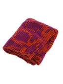 Apaszki i szaliki damskie - Buff Szal-koło w kolorze pomarańczowo-fioletowym - 46 x 38 cm - miniaturka - grafika 1