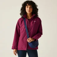 Kurtki i kamizelki sportowe damskie - Regatta Kurtka damska przeciwdeszczowa Daysha II Burgundowy, Rozmiar: 44 - miniaturka - grafika 1