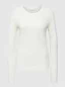 Swetry damskie - Sweter z dzianiny z fakturowanym wzorem model ‘Vidalo O-Neck’ - miniaturka - grafika 1