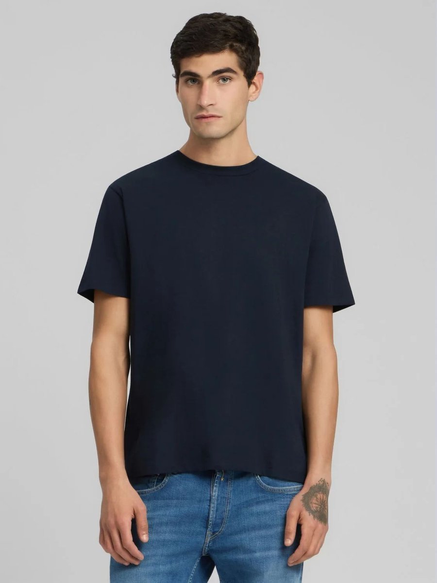 t-shirt uomo replay m3097.000.2660 067 night blue