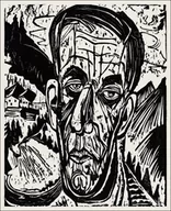 Plakaty - Head of van de Velde, Bright, Ernst Ludwig Kirchner - plakat 40x50 cm - miniaturka - grafika 1