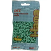 Prace ręczne dla dzieci - Zestaw kreatywny HAMA Midi 1000 koralików w torebce 015-207-113 Butelkowa zieleń - miniaturka - grafika 1