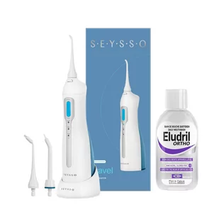 Zestaw Irygator bezprzewodowy SEYSSO Oxygen Travel + płyn ortodontyczny ELUDRIL Ortho - Irygatory do zębów - miniaturka - grafika 1