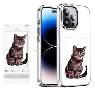 KSOPUERT Etui na telefon Smart Ink Screen Classic White pasuje do iPhone'a 13 iPhone 14 ochrona 3,5 cala atrament wyświetlacz obraz w etui na telefon z atramentem - Etui i futerały do telefonów - miniaturka - grafika 1