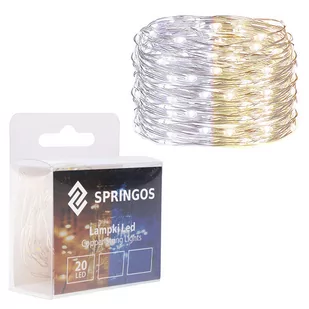 Springos Lampki choinkowe  LED białe ciepłe białe zimne 28164-uniw - Oświetlenie świąteczne - miniaturka - grafika 1