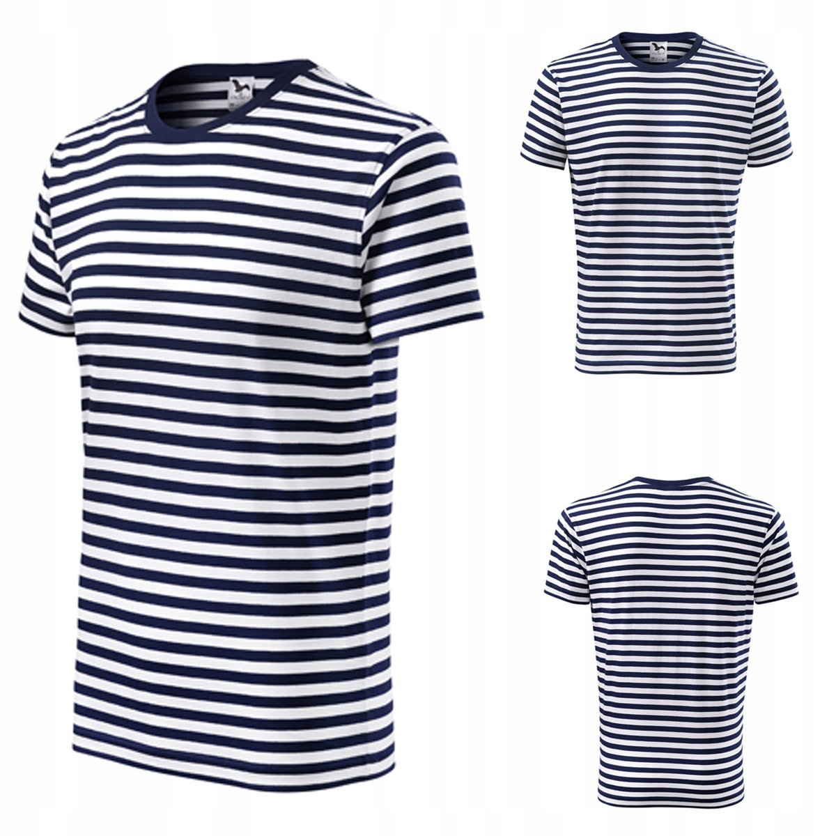 MĘSKA KOSZULKA W PASKI MARYNARSKA T-SHIRT L
