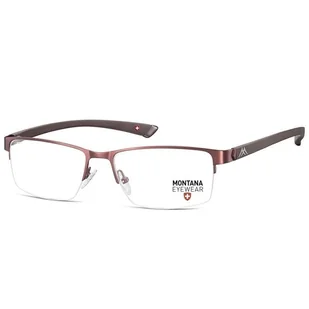 Brązowe Oprawki okulary korekcyjne żyłkowe unisex MM614C - Okulary korekcyjne, oprawki, szkła - miniaturka - grafika 1