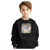 Bluzy dla dziewczynek - BLUZA DZIECIĘCA LIVE LAUGH LOBOTOMY 134-140 DLA CHŁOPCA DZIEWCZYNKI - miniaturka - grafika 1