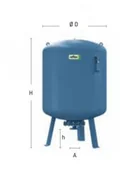 Zasobniki i wymienniki - Reflex Ciśnieniowe naczynie przeponowe do wody użytkowej DE 1500 DN 150c 7313008 - miniaturka - grafika 1