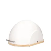 Chlebaki - Chlebak okrągły biały DARVIN 37x26x22 cm HOMLA - miniaturka - grafika 1