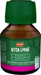 Vitapol Vitaline Minerały dla ptaków egzotycznych 50ml - Witaminy i odżywki dla ptaków - miniaturka - grafika 1