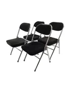 Krzesła - Komplet krzeseł składanych z lat 70. - miniaturka - grafika 1