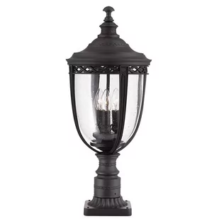 Elstead Lighting English Bridle 3Lt Large Pedestal Black FE/EB3/L BLK Lampa ogrodowa IP44 stylowa FE/EB3/L BLK) - Lampy ogrodowe - miniaturka - grafika 1