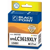 Tusze zamienniki - BlackPoint Tusz zgodny z Brother LC1619XLY Żółty produkcji Black Point 1500 stron BPBLC3619XLY - miniaturka - grafika 1