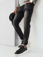 Spodnie męskie - Spodnie męskie jeansowe czarne Dstreet UX4248-29 - miniaturka - grafika 1