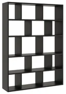 Regały - Czarny nowoczesny regał wiszący lub stojący S4-G82 - miniaturka - grafika 1