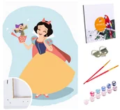 Malowanie po numerach - Zestaw do malowania po numerach dla dzieci, 20x30 cm, Królewna Śnieżka - miniaturka - grafika 1