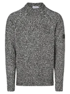 Swetry męskie - Calvin Klein Sweter męski Mężczyźni czarny|biały marmurkowy, S - miniaturka - grafika 1