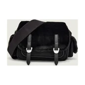 Torebki damskie - Coccinelle Torebka na ramię Campus | shearling | z dodatkiem skóry - miniaturka - grafika 1