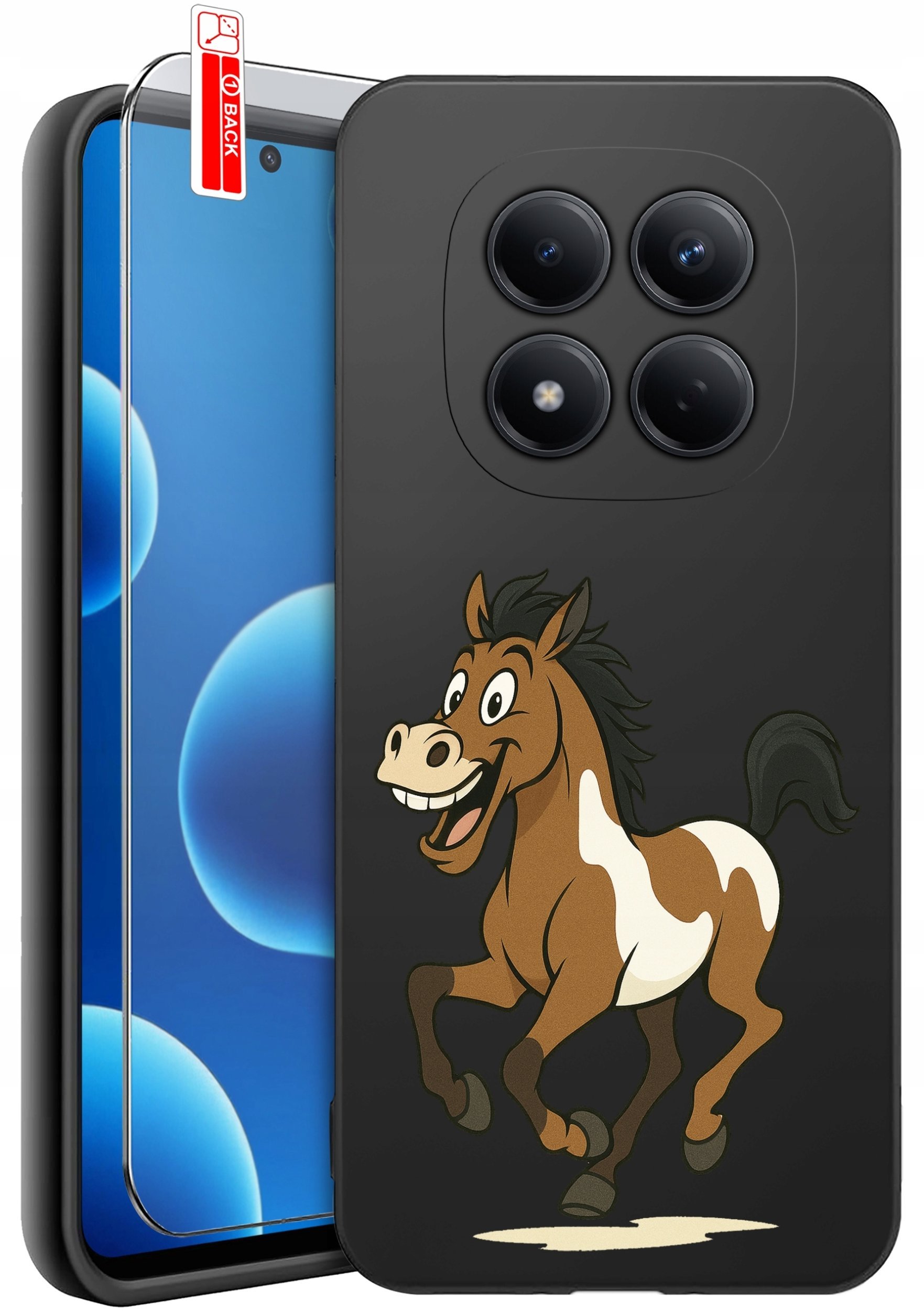 krainaGSM Etui Do Xiaomi Redmi Note 15 Pro 5G Wzory Silikonowe Matt Case + Szkło