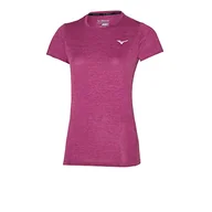 Koszulki i topy damskie - Mizuno Damska koszulka imulse Core bieganie, magenta mgiełka, S - miniaturka - grafika 1