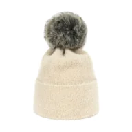 Czapki damskie - Czapka Soft Fluff Jasny Beż - miniaturka - grafika 1