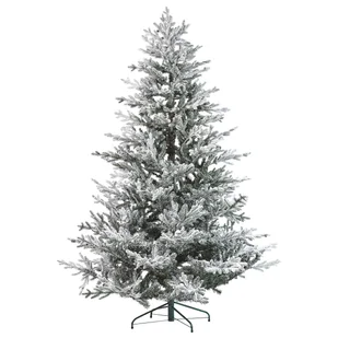 Ośnieżona sztuczna choinka 210 cm biała BRISCO - Choinki - miniaturka - grafika 1