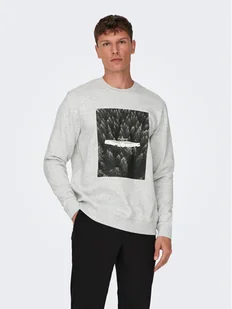 Only & Sons Bluza 22027006 Szary Relaxed Fit - Bluzy męskie - miniaturka - grafika 1