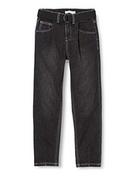 Spodnie i spodenki dla dziewczynek - NAME IT Jeansy dziewczęce, Dark Grey Denim, 128 cm - miniaturka - grafika 1