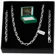 Łańcuszki - MĘSKI SREBRNY ŁAŃCUSZEK ANKIER DŁUGI 70CM/3.5MM PR. 925 + DARMOWE DODATKI DLA NIEGO - miniaturka - grafika 1