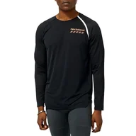 Koszulki sportowe męskie - Koszulka New Balance MT31242BK - czarna - miniaturka - grafika 1