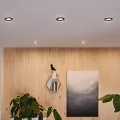 Oprawy, klosze i abażury - Paulmann Calla, czarna obrotowa 4000K nie ściemniana 10s - miniaturka - grafika 1