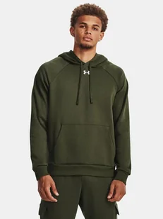Męska bluza z kieszenią kangurka Rival Fleece Under Armour 1379757-390 Zielony - Bluzy męskie - miniaturka - grafika 1