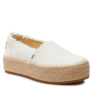 Espadryle Toms Valencia 10019820 White - Espadryle damskie - miniaturka - grafika 1