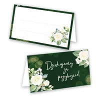 Kartki okolicznościowe i zaproszenia - Winietki na Stół Ślubne Butelkowa Zieleń - 10 sztuk - miniaturka - grafika 1