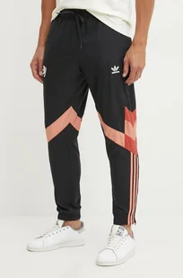 adidas Originals spodnie męskie kolor czarny wzorzyste IS6490 - Spodnie męskie - miniaturka - grafika 1
