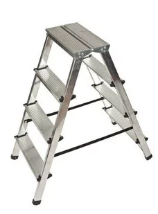 Drabina-taboret AWTOOLS, 4 stopnie, 125 kg - Drabiny - miniaturka - grafika 1