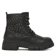 Buty dla dziewczynek - Trapery Pepe Jeans Lilli Life G PGS500008 Czarny - miniaturka - grafika 1