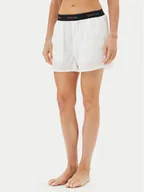 Piżamy damskie - Calvin Klein Underwear Szorty piżamowe LV00QS7471 Biały Relaxed Fit - miniaturka - grafika 1