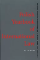 Prawo - Polish Yearbook of International Law Tom XL - miniaturka - grafika 1