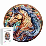 Puzzle - PUZZLE DREWNIANE DLA DZIECI DOROSŁYCH KOŃ 145 ELEMENTÓW PREZENT DLA DZIECI - miniaturka - grafika 1
