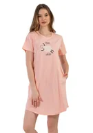 Bielizna nocna - Koszula Nocna Vienetta bawełniana M krótki rękaw - miniaturka - grafika 1