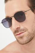 Okulary przeciwsłoneczne - Tommy Hilfiger okulary przeciwsłoneczne męskie kolor granatowy - miniaturka - grafika 1