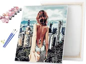 Malowanie po numerach - Malowanie po numerach Widokówka z Nowego Jorku NYC / beliart - miniaturka - grafika 1