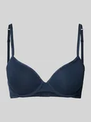 Biustonosze - Biustonosz z mieszanki bawełny - miniaturka - grafika 1