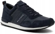Buty sportowe męskie - Buty Męskie Stylowe Tommy Hilfiger FM0FM00924 403 Granatowe R. 44 - miniaturka - grafika 1