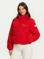Kurtki damskie - Guess Kurtka puchowa W4BL20 WGII2 Czerwony Regular Fit - miniaturka - grafika 1