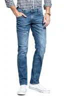 Spodnie męskie - Męskie spodnie jeansowe dopasowane Mustang OREGON TAPERED W32 L30 - miniaturka - grafika 1